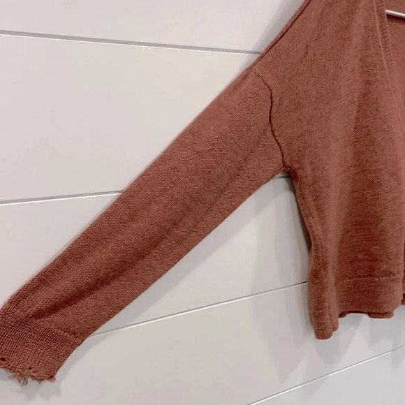 Nation LTD Bijou Adobe Pink Alpaca Blend Sweater Size XS - Picture 8 of 15